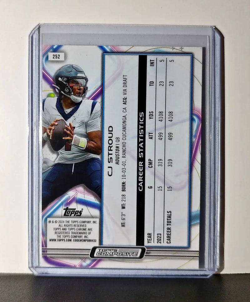 CJ Stroud Rookie 2023 Topps Chrome Cosmic NFL #252 Card Houston Texans