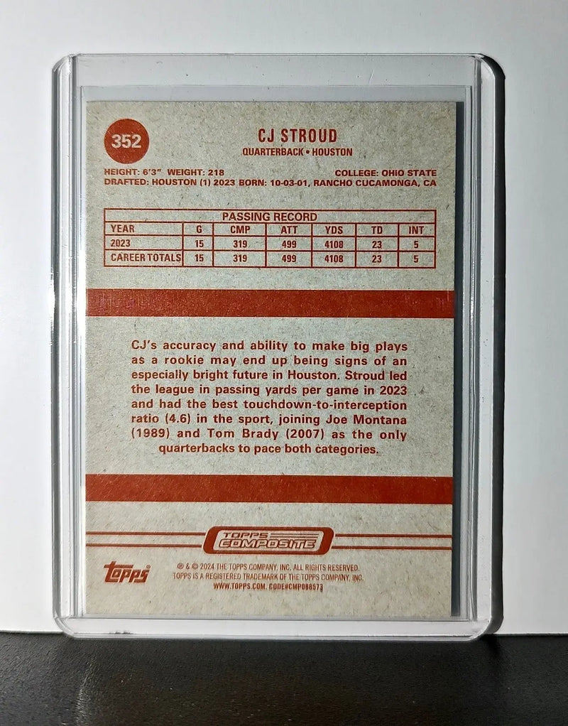 CJ Stroud Rookie 2023 Topps Heritage NFL #352 Card Houston Texans