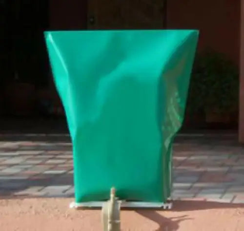 Classic LUMINARY SET rectangular luminarias bag clips covered in vibrant green fabric
