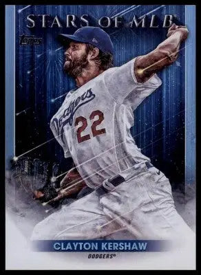 Clayton Kershaw 2022 Topps Stars of MLB #SMLB-28 Los Angeles Dodgers - Baseball Card Single
