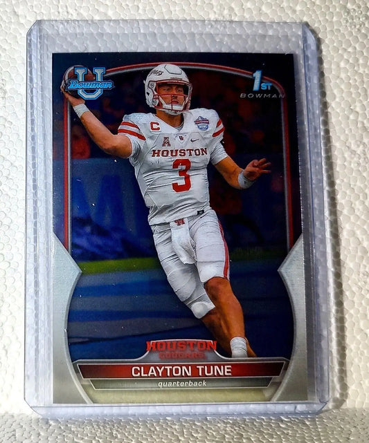 Clayton Tune 2022 Topps 1st Bowman U Football #98 Card Houston - Football Card Single