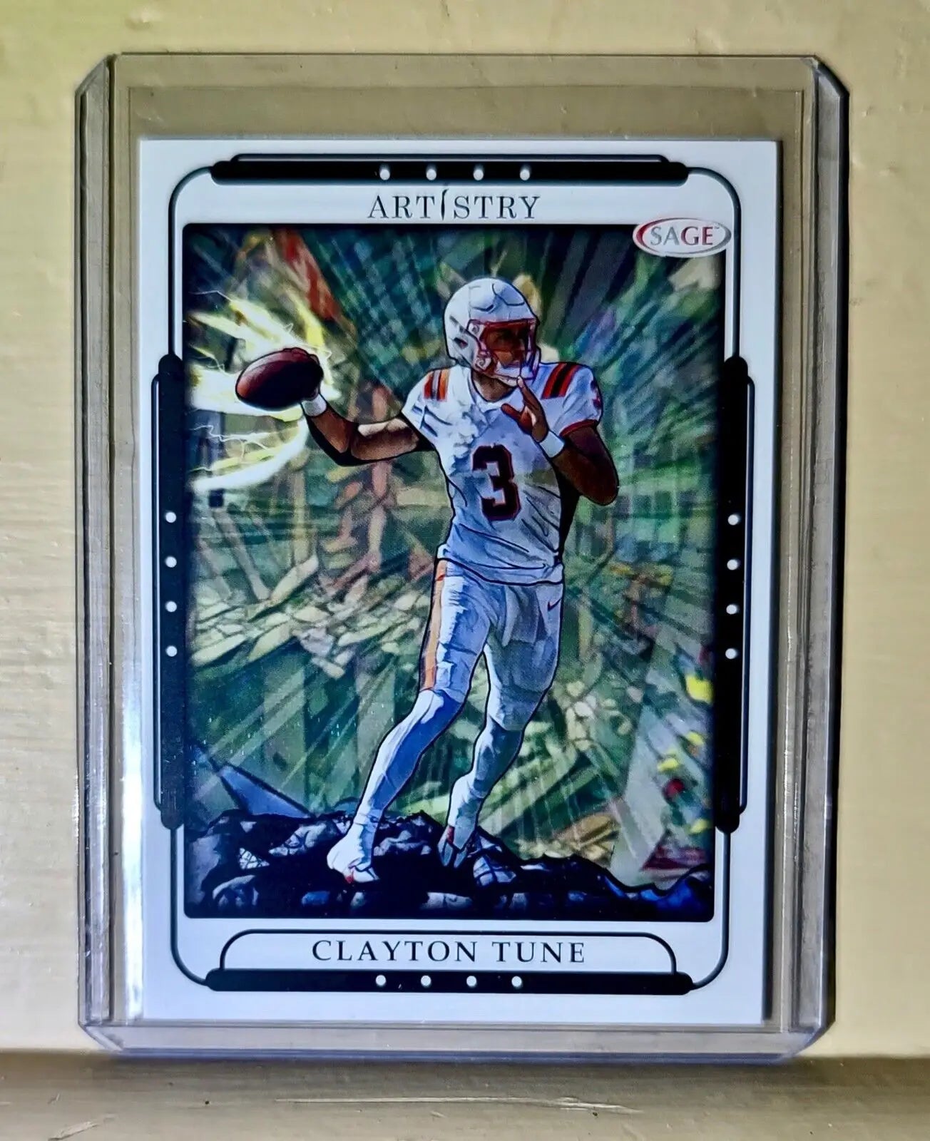 Clayton Tune 2023 SAGE NFL Artistry Football #30 Card - Football Card Single