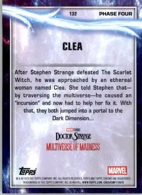 Clea - 2025 Topps Chrome Marvel Studios - #132 - Non_sport - Marvel Card Single