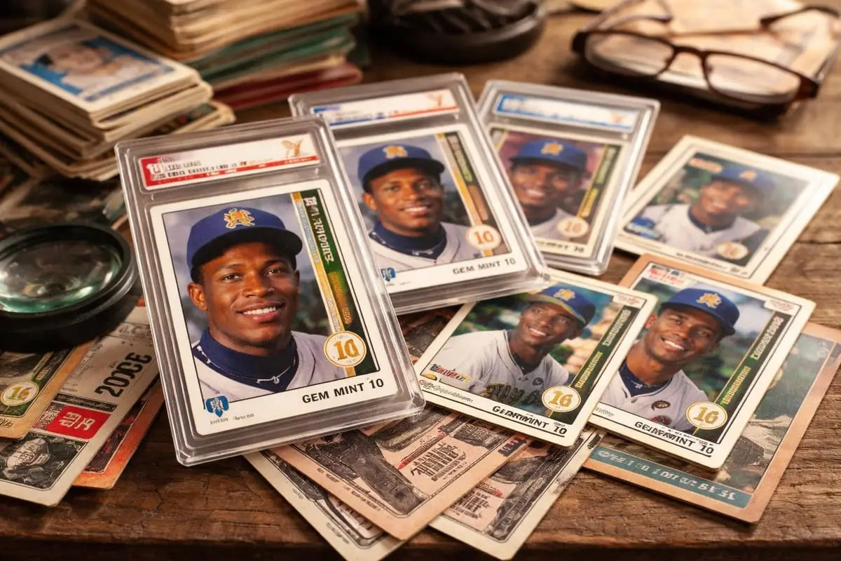 PSA gem mint 10 Ken Griffey Jr rookie card in clear protective case
