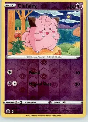 Clefairy - Brilliant Stars - 053/172 - Reverse Holo LP Pokemon - Pokémon Card Single