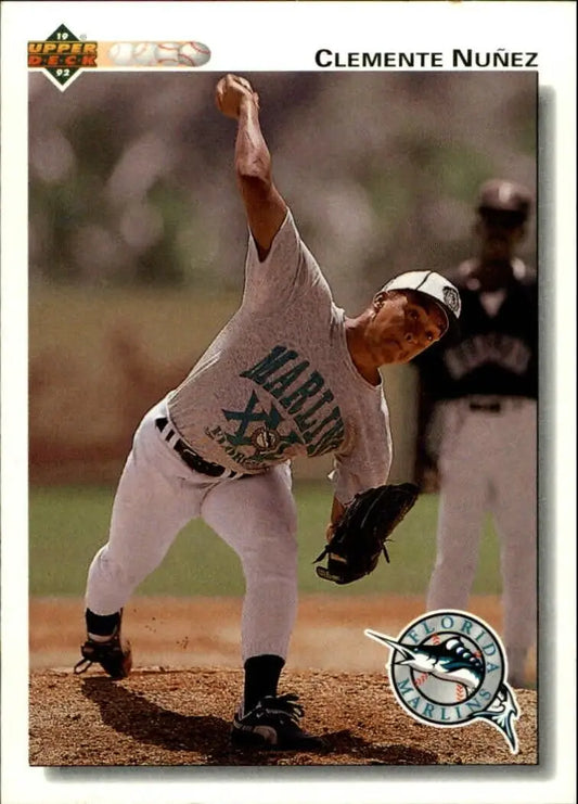 Clemente Nunez 1992 Upper Deck MLB #701 Rookie Baseball Card Florida Marlins - Baseball Card Single