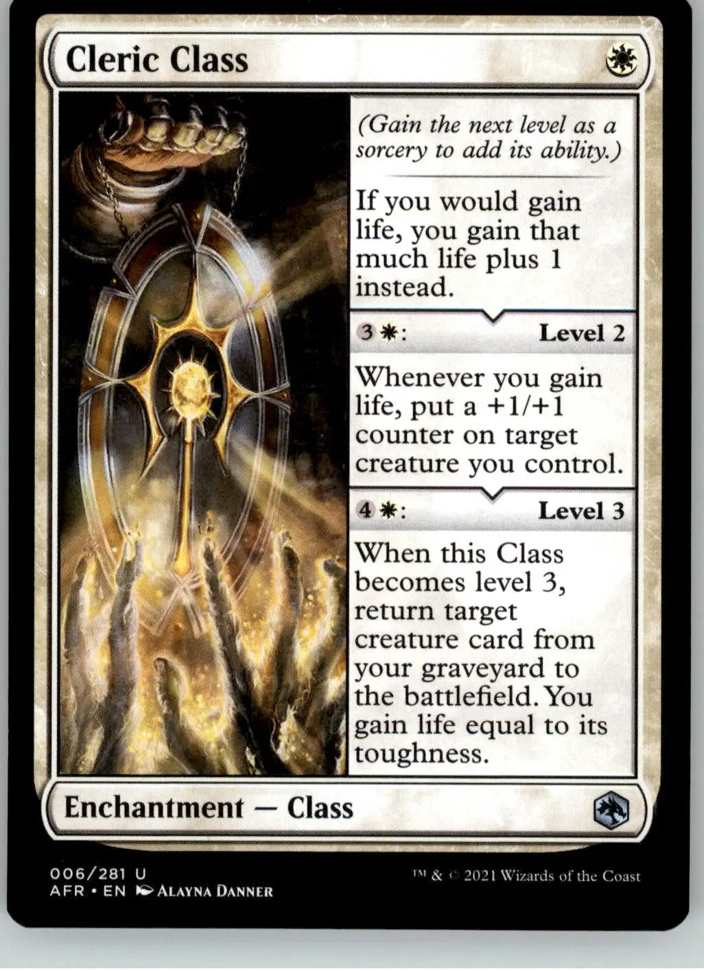 Cleric Class - Adventures in the Forgotten Realms - 6 - NM Magic: The Gathering - Magic Card Single