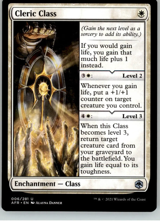 Cleric Class - Adventures in the Forgotten Realms - 6 - NM Magic: The Gathering - Magic Card Single