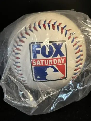 Cleveland Indians All-Star Game Baseball with Fox Saturday logo in plastic wrap