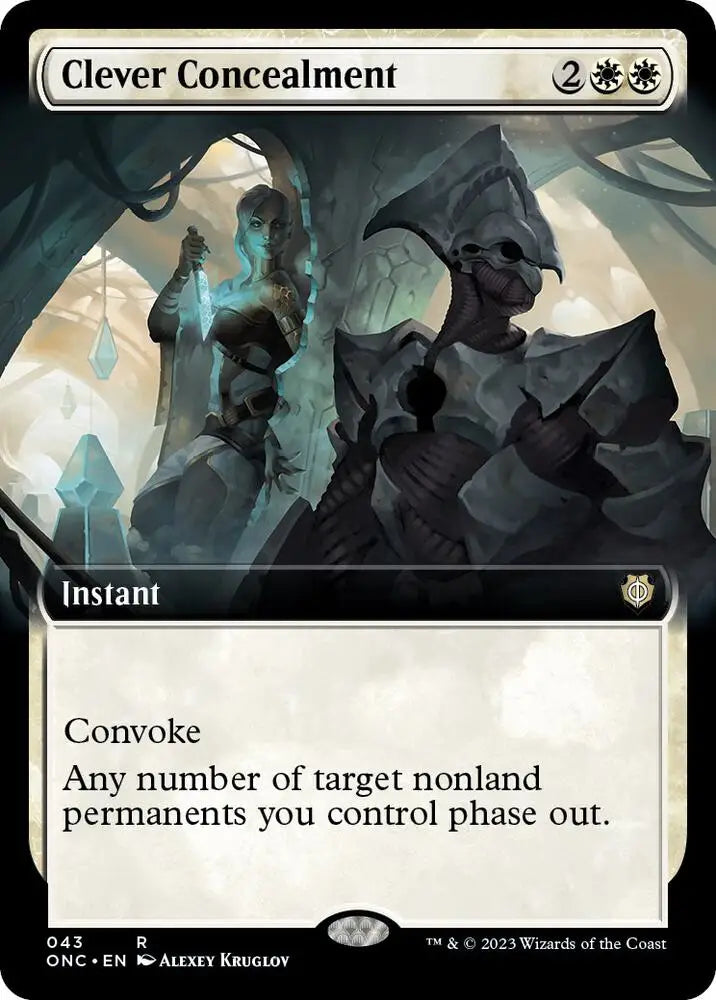 Clever Concealment (Extended Art) [Phyrexia: All Will Be One Commander] Lightly Played - Magic Card Single