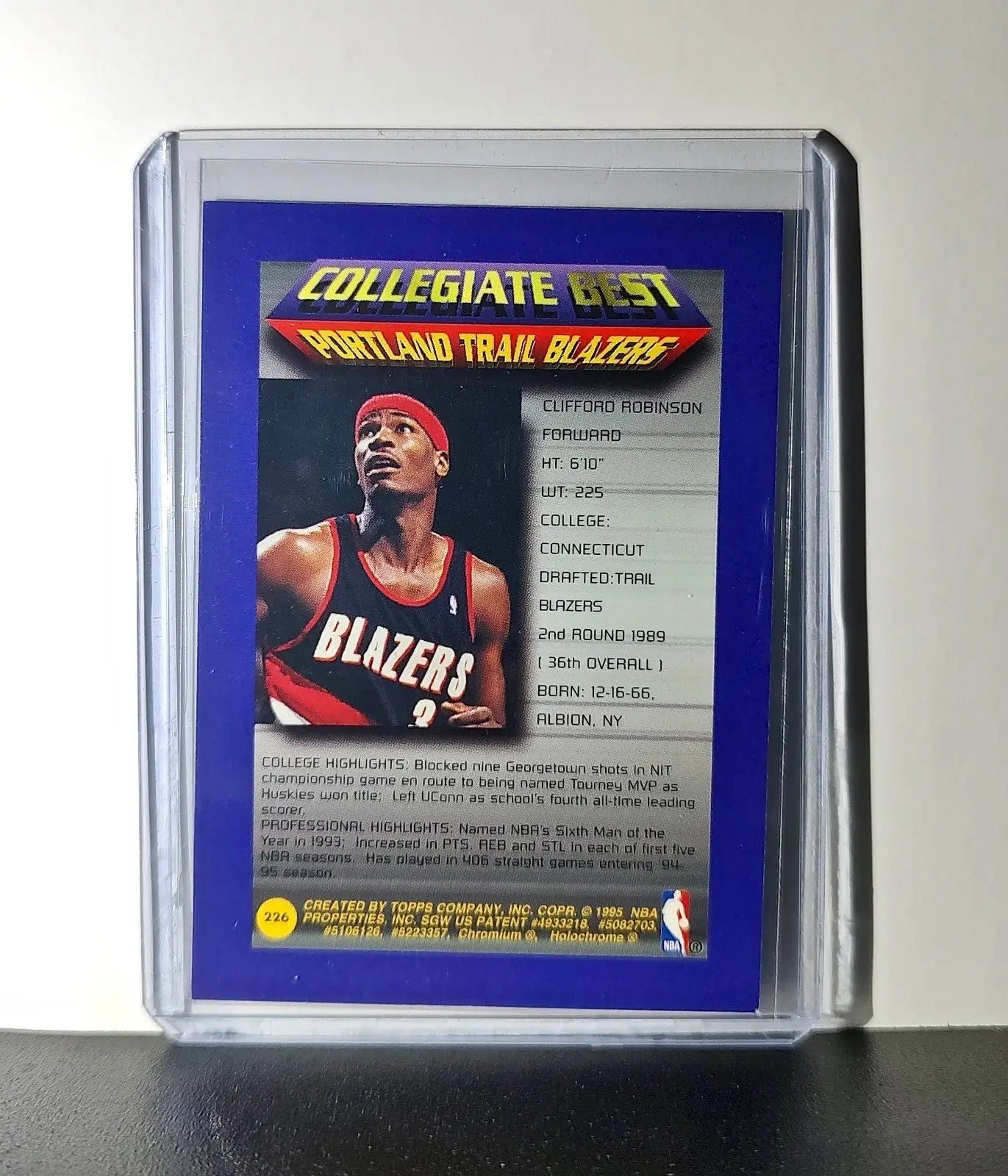 Clifford Robinson 1994-95 Topps Finest #226 Collegiate Best