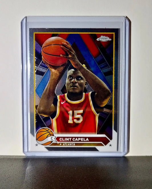 Clint Capela 2023-24 Topps Chrome NBA #69 Card Atlanta Hawks - Basketball Card Single