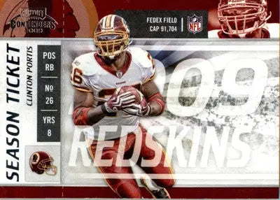 Clinton Portis - 2009 Playoff Contenders - #99 - Football - Football Card Single