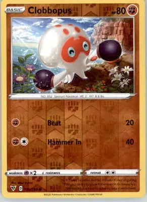 Clobbopus - SWSH04: Vivid Voltage - 100/185 - Reverse Holo LP - Pokémon Card Single