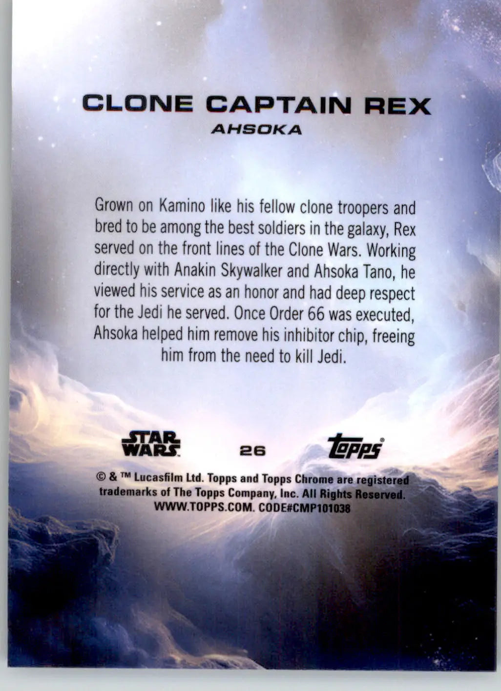 Clone Captain Rex - 2025 Topps Chrome Sapphire Edition Star Wars - #26