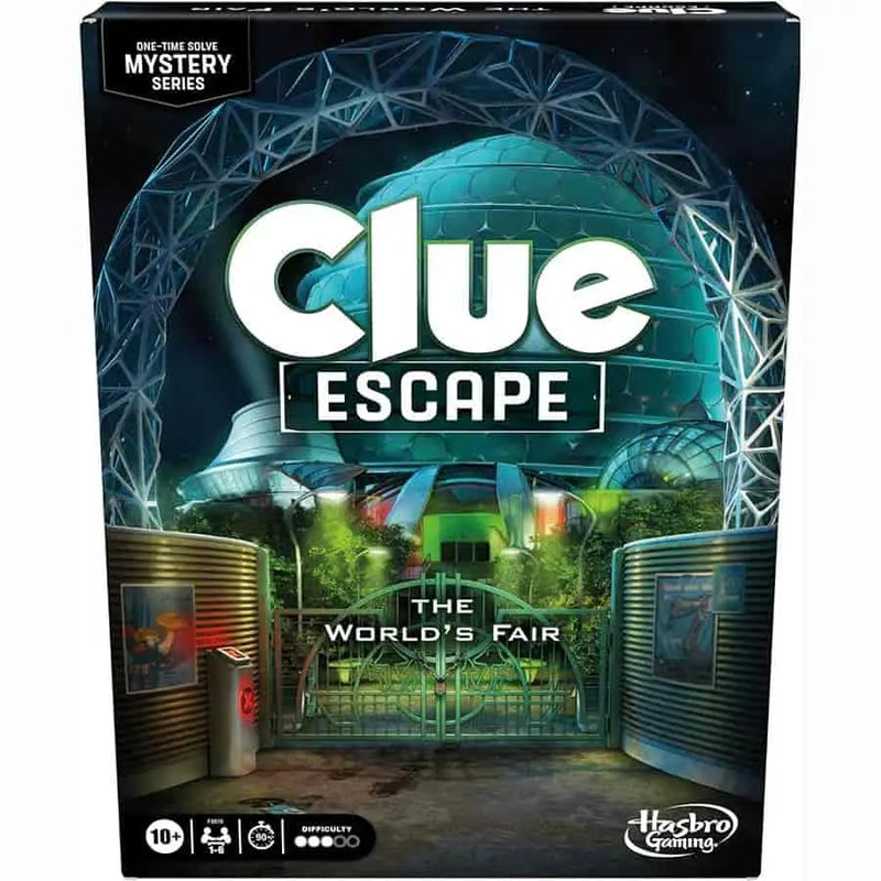 Clue Escape The World’s Fair escape room game board for Clue Escape series