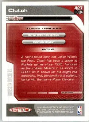 Clutch - 2004-05 Topps Total - #427 - Basketball - Basketball Card Single