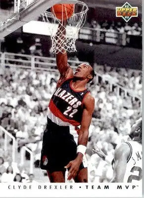 Clyde Drexler - 1992-93 Upper Deck - #TM23 - Team MVPs Basketball - Basketball Card Single