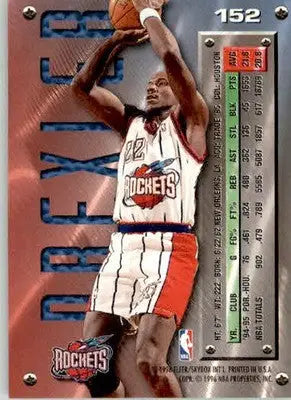 Clyde Drexler - 1995-96 Metal - #152 - Basketball - Basketball Card Single