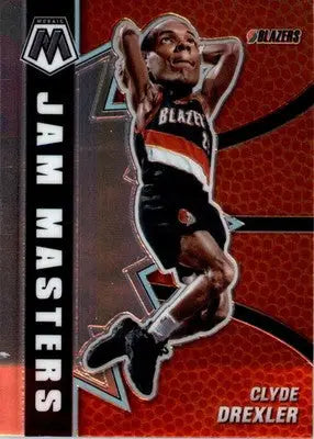 Clyde Drexler - 2020-21 Panini Mosaic - #17 - Jam Masters Basketball - Basketball Card Single