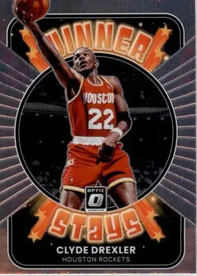 Clyde Drexler - 2021-22 Donruss Optic - #15 - Winner Stays Basketball - Basketball Card Single