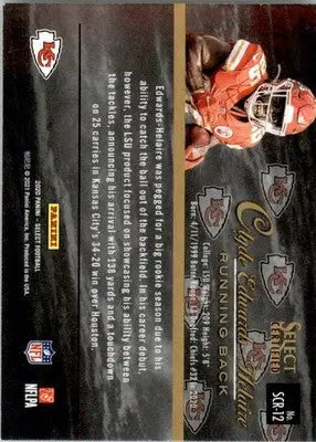 Clyde Edwards-Helaire - 2020 Panini Select - #SCR-12 - Select Certified Rookies - Football Card Single