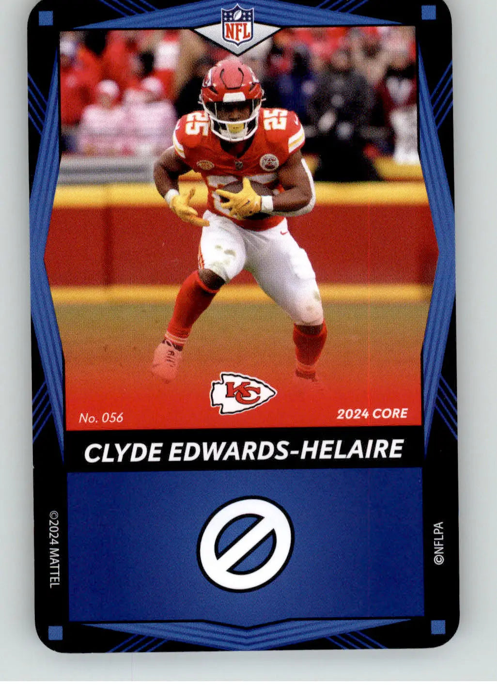 Clyde Edwards-Helaire - 2024 UNO Elite Core Edition - Blue - #056 - Football - Football Card Single