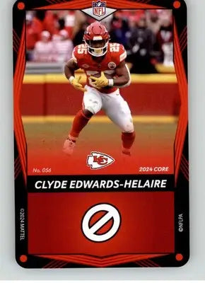 Clyde Edwards-Helaire - 2024 UNO Elite Core Edition - Red - #056 - Football - Football Card Single