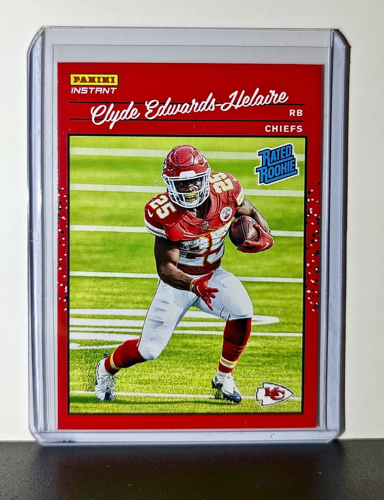 Clyde Edwards-Helaire Rookie 2020 Panini NFL #12 Rated Rookie Kansas City Chiefs - Football Card Single