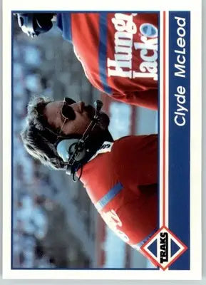 Clyde McLeod - 1992 Traks - #182 - Racing - Racing Card Single