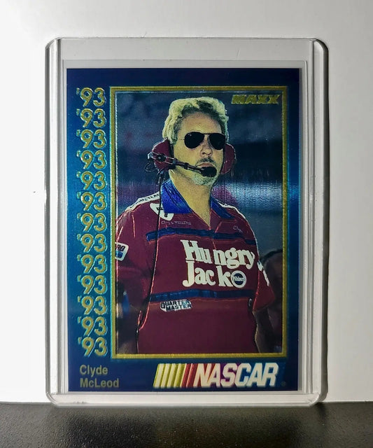 Clyde McLeod 1993 Maxx Premier Plus Racing #166 NASCAR Card Team 34 Racing - Racing Card Single