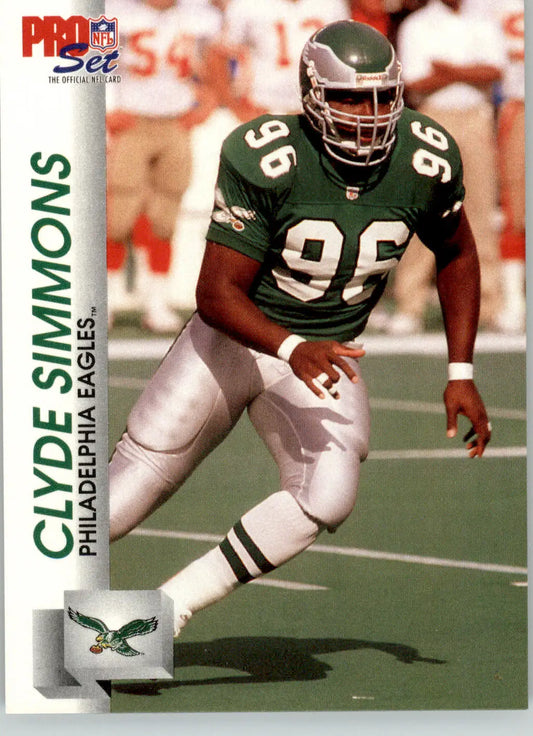 Clyde Simmons - 1992 Pro Set - #613 - Football - Football Card Single