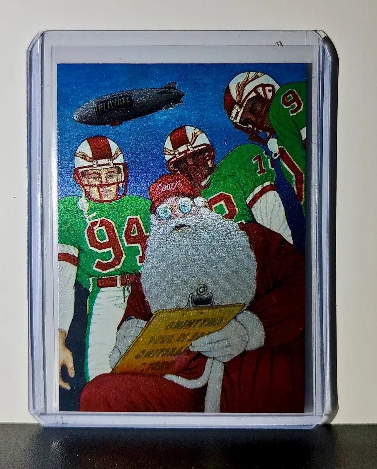 Coach Claus and Da’ Deers 1994 Playoffs NFL Football Card