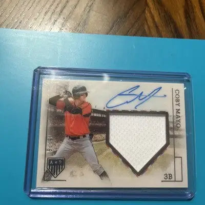 Coby Mayo 2024 National Treasures America Pastime Prospect Patch auto /75 - Baseball Card Single