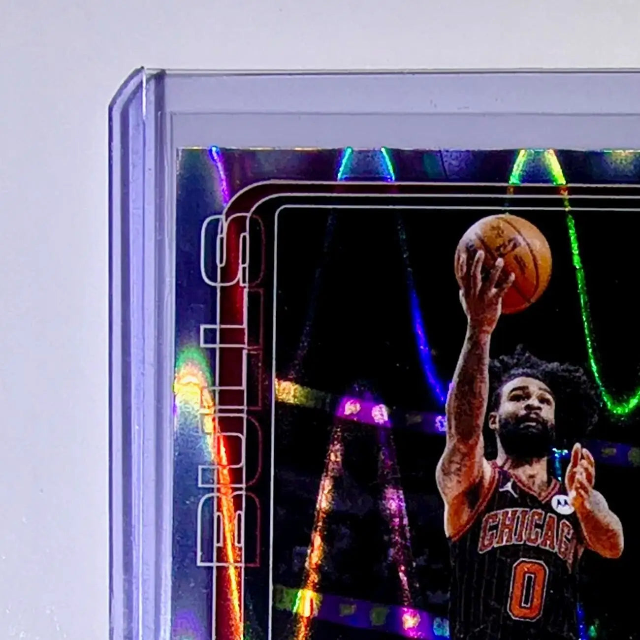 Coby White 2025-26 NBA Topps Chrome Update RayWave Refractor #93 Card Bulls - Basketball Card Single