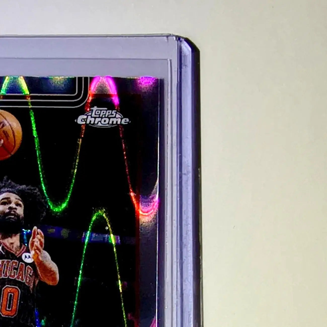Coby White 2025-26 NBA Topps Chrome Update RayWave Refractor #93 Card Bulls - Basketball Card Single