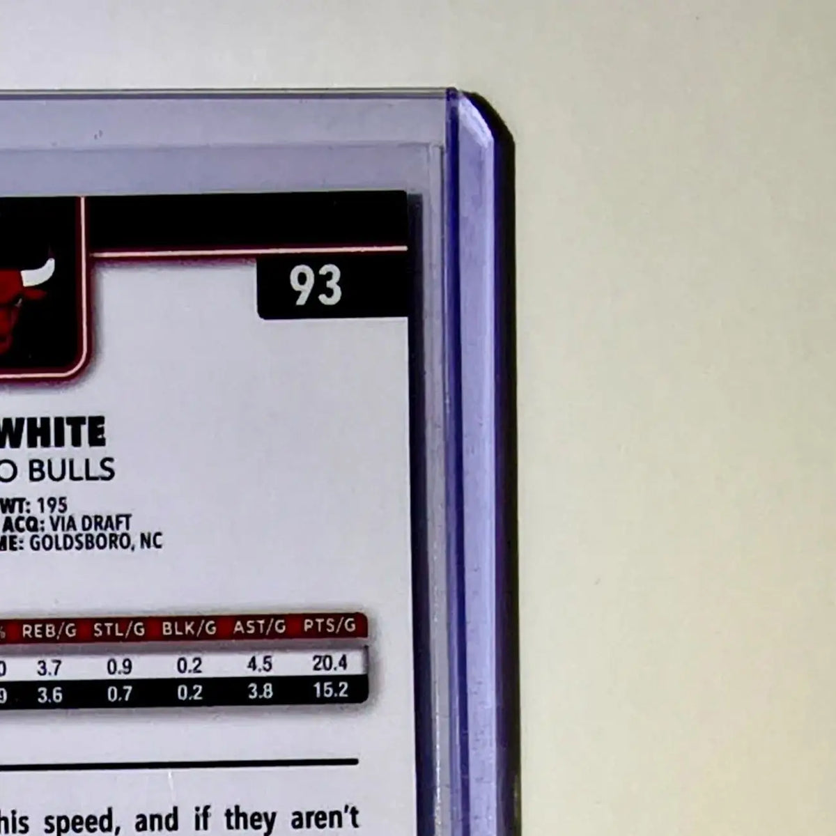 Coby White 2025-26 NBA Topps Chrome Update RayWave Refractor #93 Card Bulls - Basketball Card Single