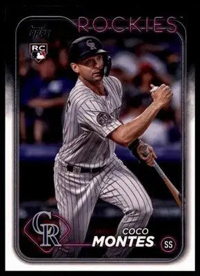 Coco Montes Rookie 2024 Topps #92 Colorado Rockies - Baseball Card Single