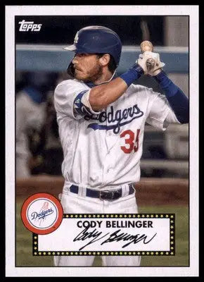 Cody Bellinger 2021 Topps 1952 Topps Redux #T52-22 Los Angeles Dodgers - Baseball Card Single