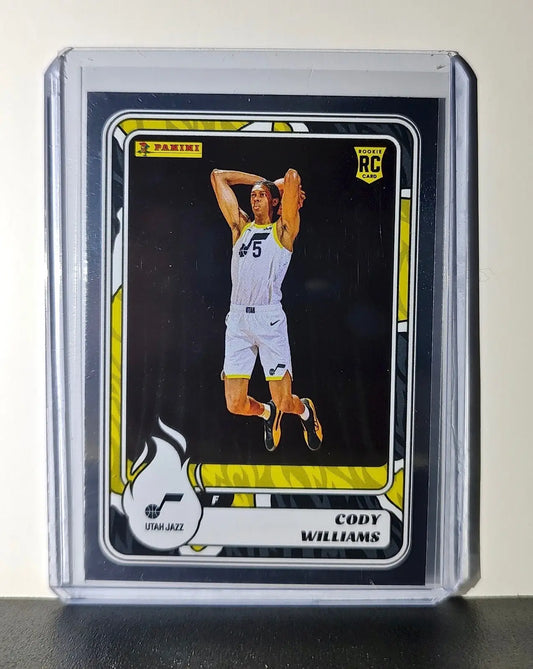 Cody Williams Rookie 2024-25 Panini NBA #99 Foil Sticker Card Utah Jazz - Basketball Card Single