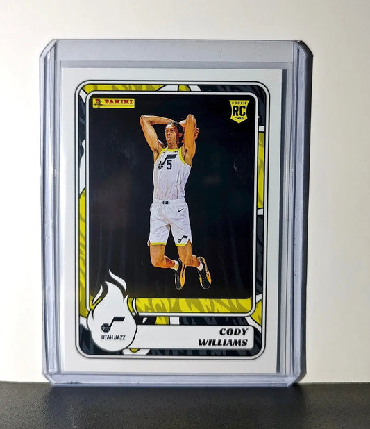 Cody Williams Rookie 2024-25 Panini NBA #99 Sticker Card Utah Jazz - Basketball Card Single