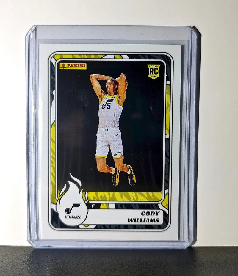 Cody Williams Rookie 2024-25 Panini NBA #99 Sticker Card Utah Jazz