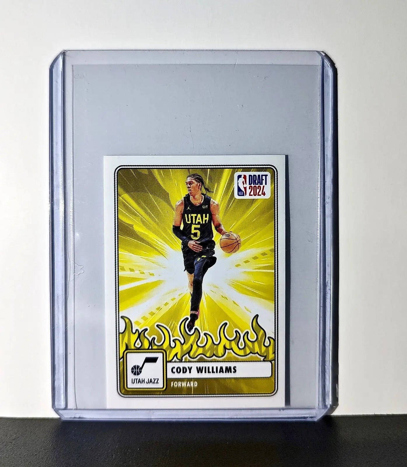Cody Williams Rookie Draft 2024-25 Panini NBA #88 Sticker Card Utah Jazz - Basketball Card Single