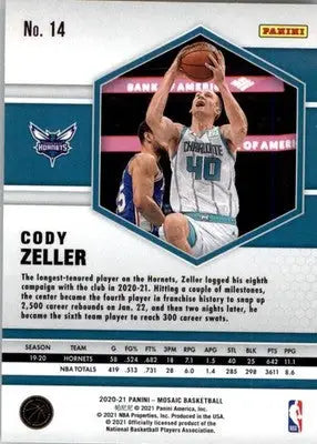 Cody Zeller - 2020-21 Panini Mosaic - #14 - Basketball - Basketball Card Single