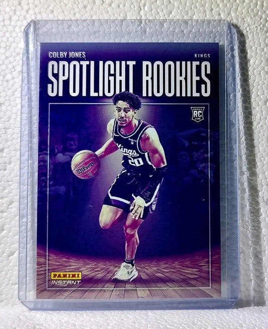 Colby Jones 2023-24 Panini #33 NBA Spotlight Rookies Basketball Card Kings 1/209 - Basketball Card Single