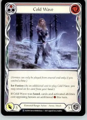 Cold Wave (Red) - Tales of Aria - ELE038 - Normal Unl NM - Non-Sports Card Single