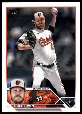 Cole Irvin 2023 Topps #408 Baltimore Orioles - Baseball Card Single