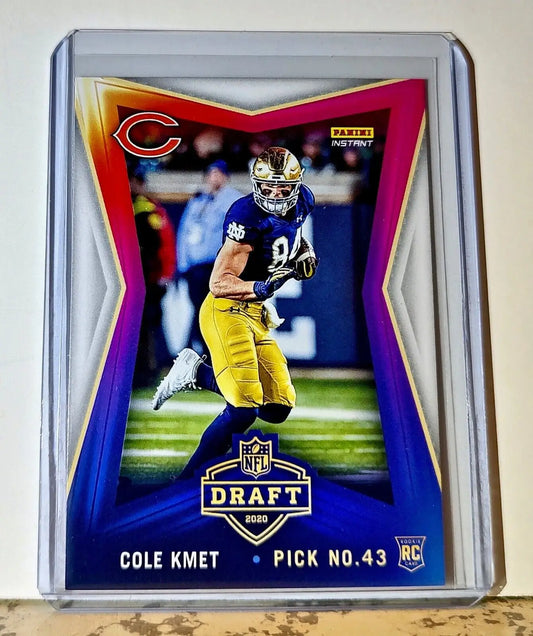 Cole Kmet 2020 NFL Draft Night NFL #29 Football Card Chicago Bears 1 of 500 - Football Card Single