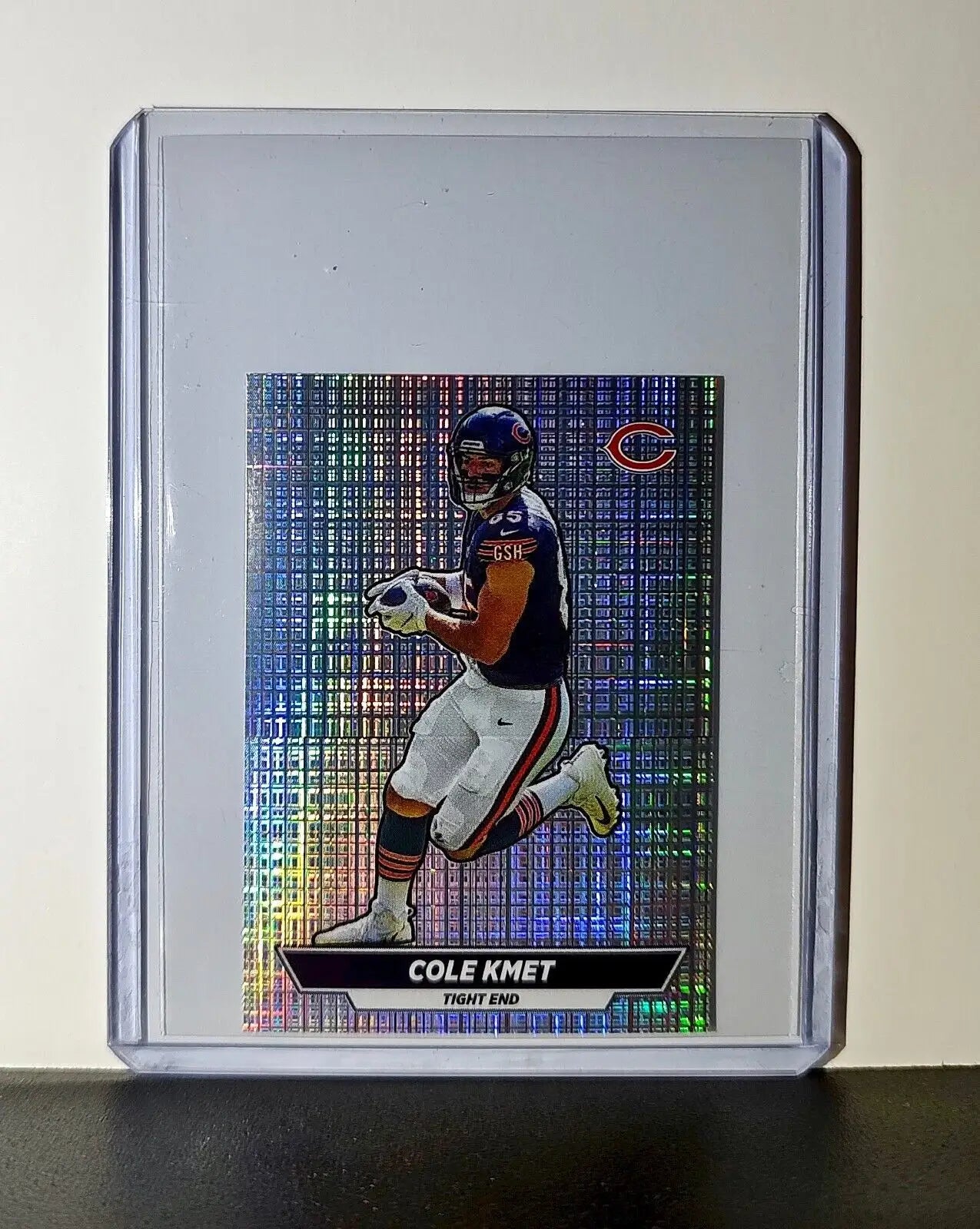 Cole Kmet 2024 Panini NFL Sticker #376 Foil Chicago Bears