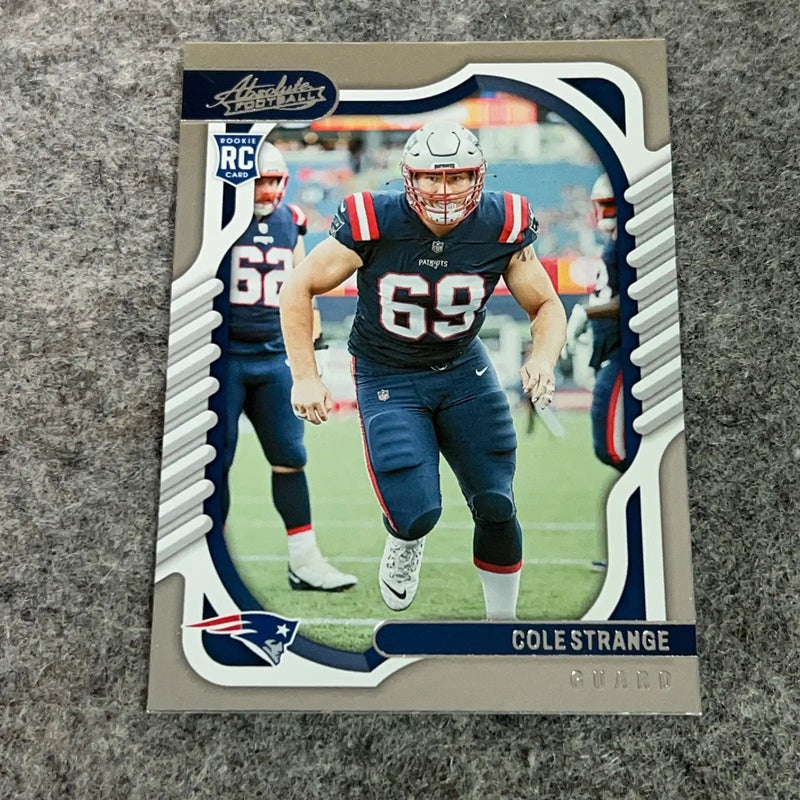 Cole Strange Rookie New England Patriots Football Card 2022 NFL Sports You Pick - 2022 Panini Absolute #165 - Football